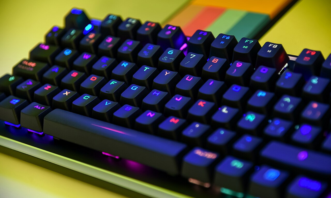 RGB mechanical gaming keyboard for competitive Valorant play