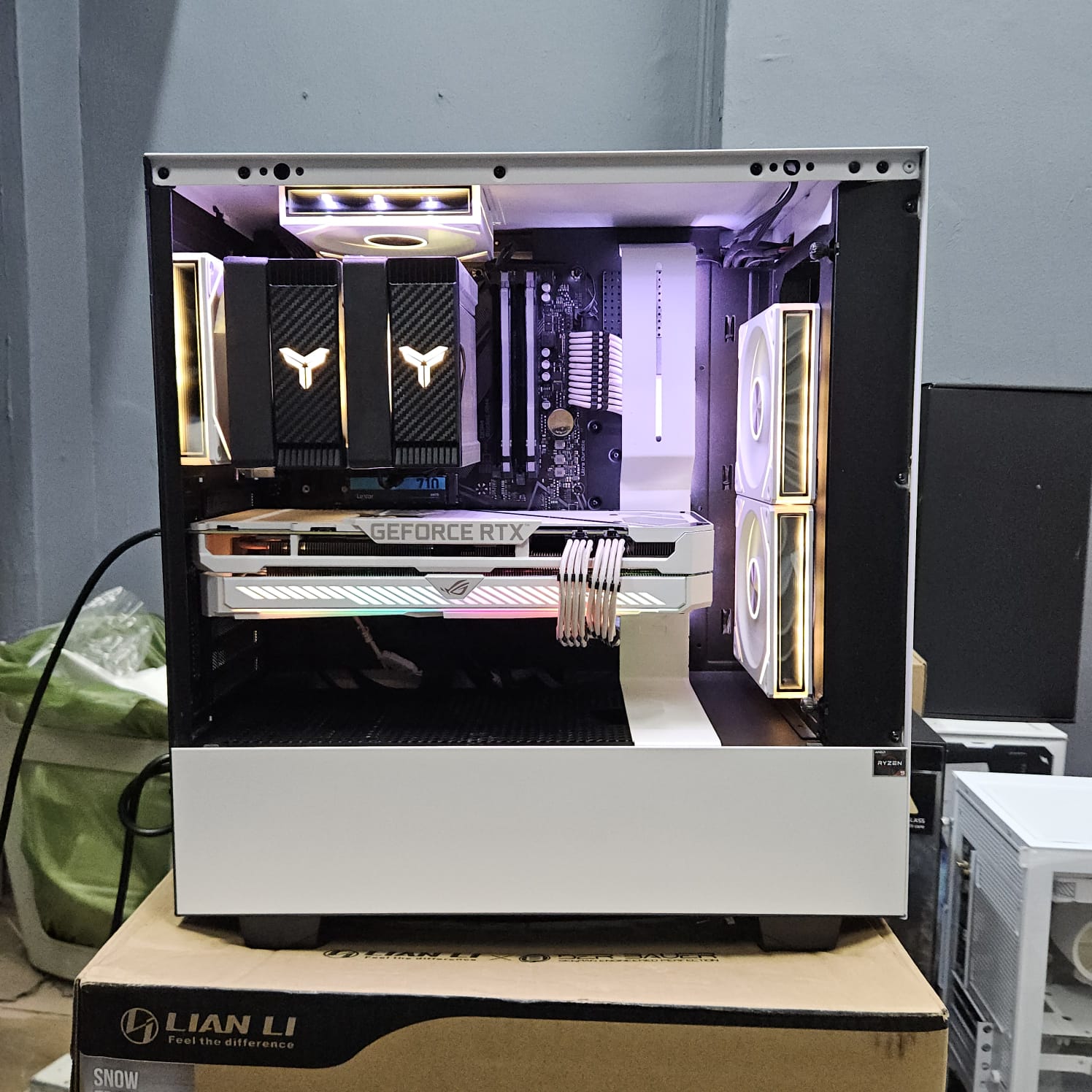 White NZXT RTX 3070 gaming PC Singapore $800