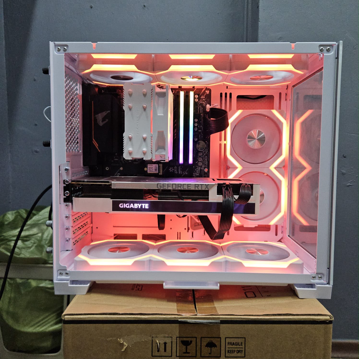 Lian Li white RGB RTX 3070 Ti gaming PC Singapore $800